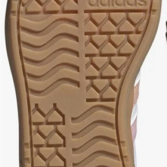 Adidas Women's White and Pink Platform Sneakers - Picture 4 of 9